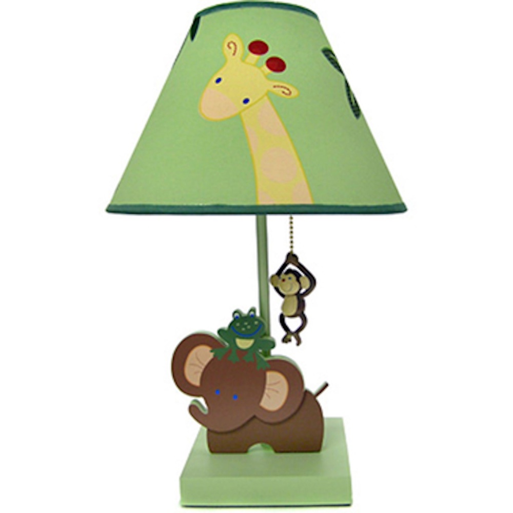 Jungle Babies Lamp and Shade by NoJo